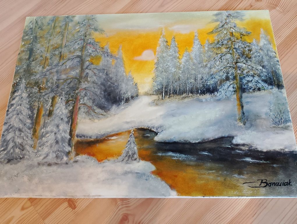 Obrazy malowane na płótnie 70/50 cm Natura