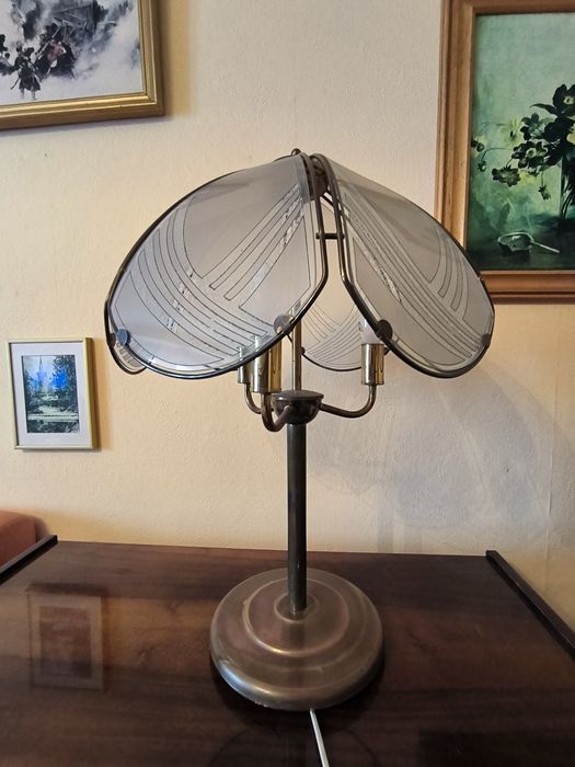 Lampa stołowa mosiężna NOWA CENA