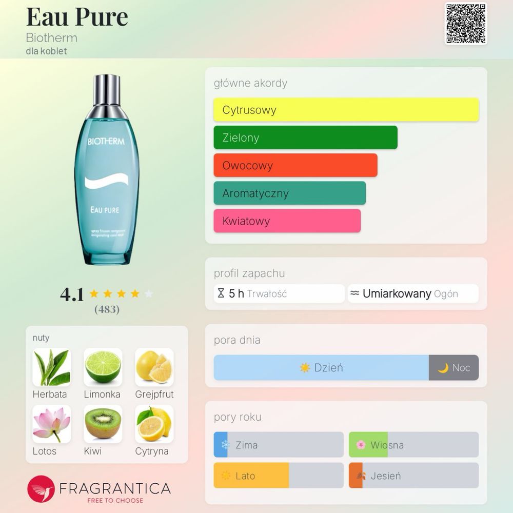 Biotherm woda toaletowa Eau Pure 100ml