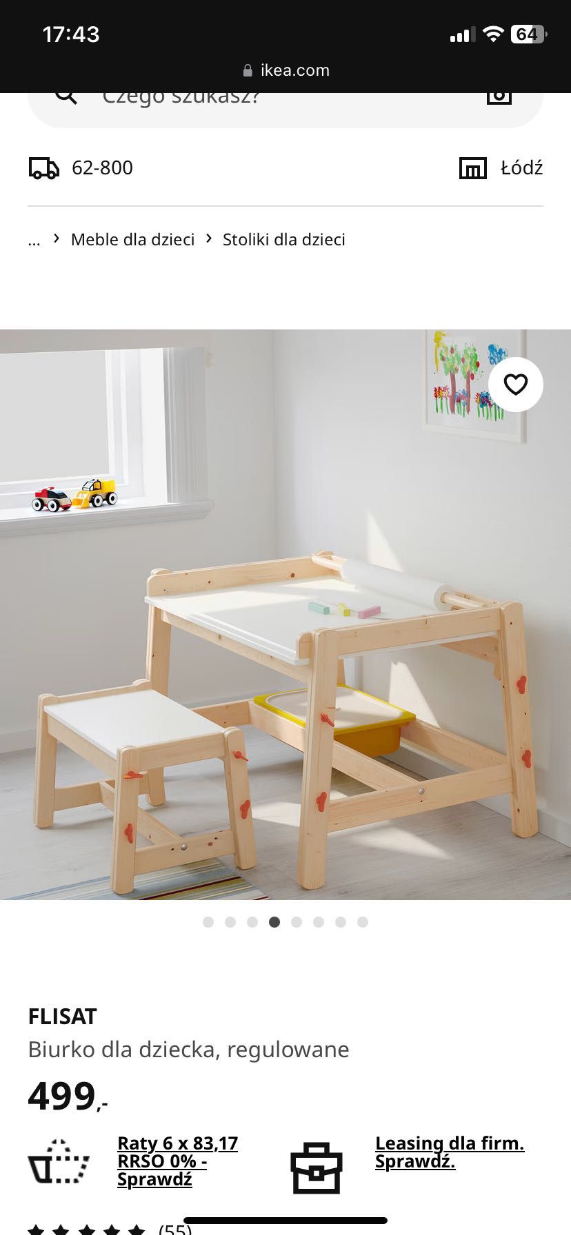 Biurko Dziecięce Flisat Ikea