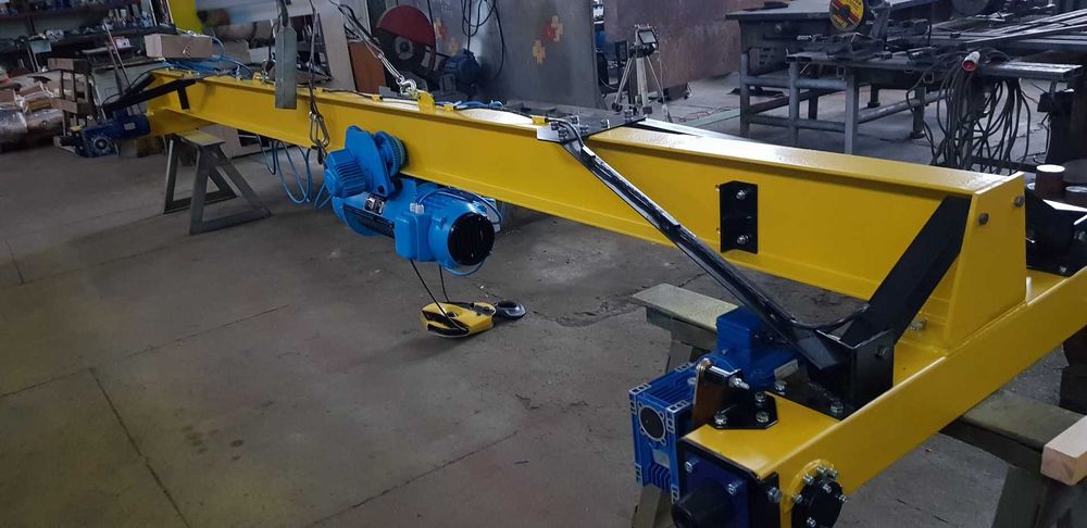 Кран балка опорна в.п. 1 тн  проліт 3-15метрів. тельфер.