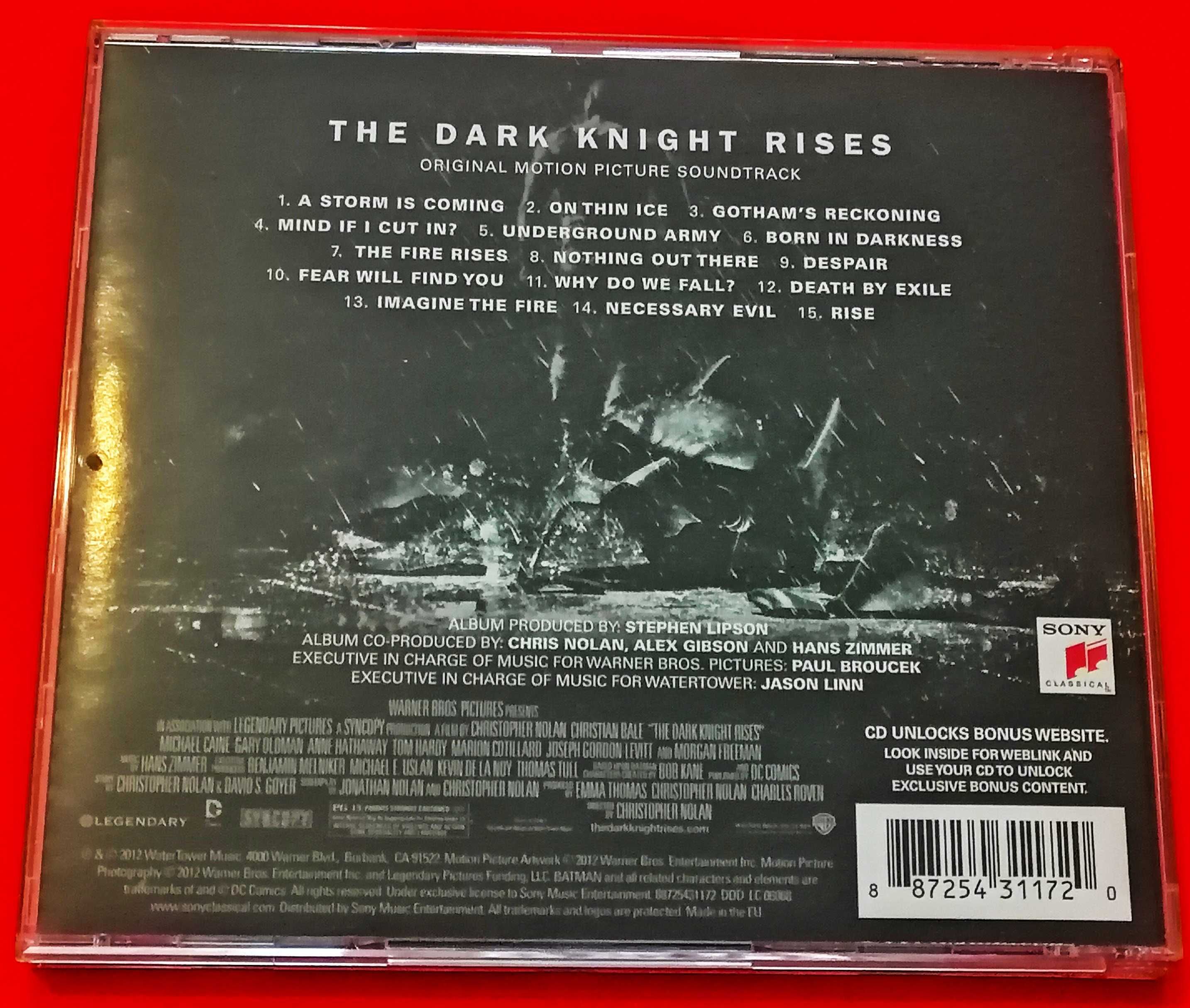 The Dark Knight Rises Hans Zimmer Soundtrack Nowy bez Folii