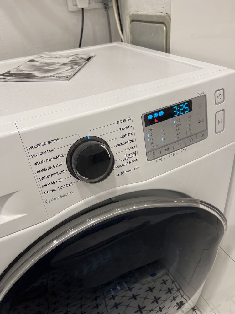 Pralko-suszarka Slim SAMSUNG WD8NK52E3AW EcoBubble AirWash
