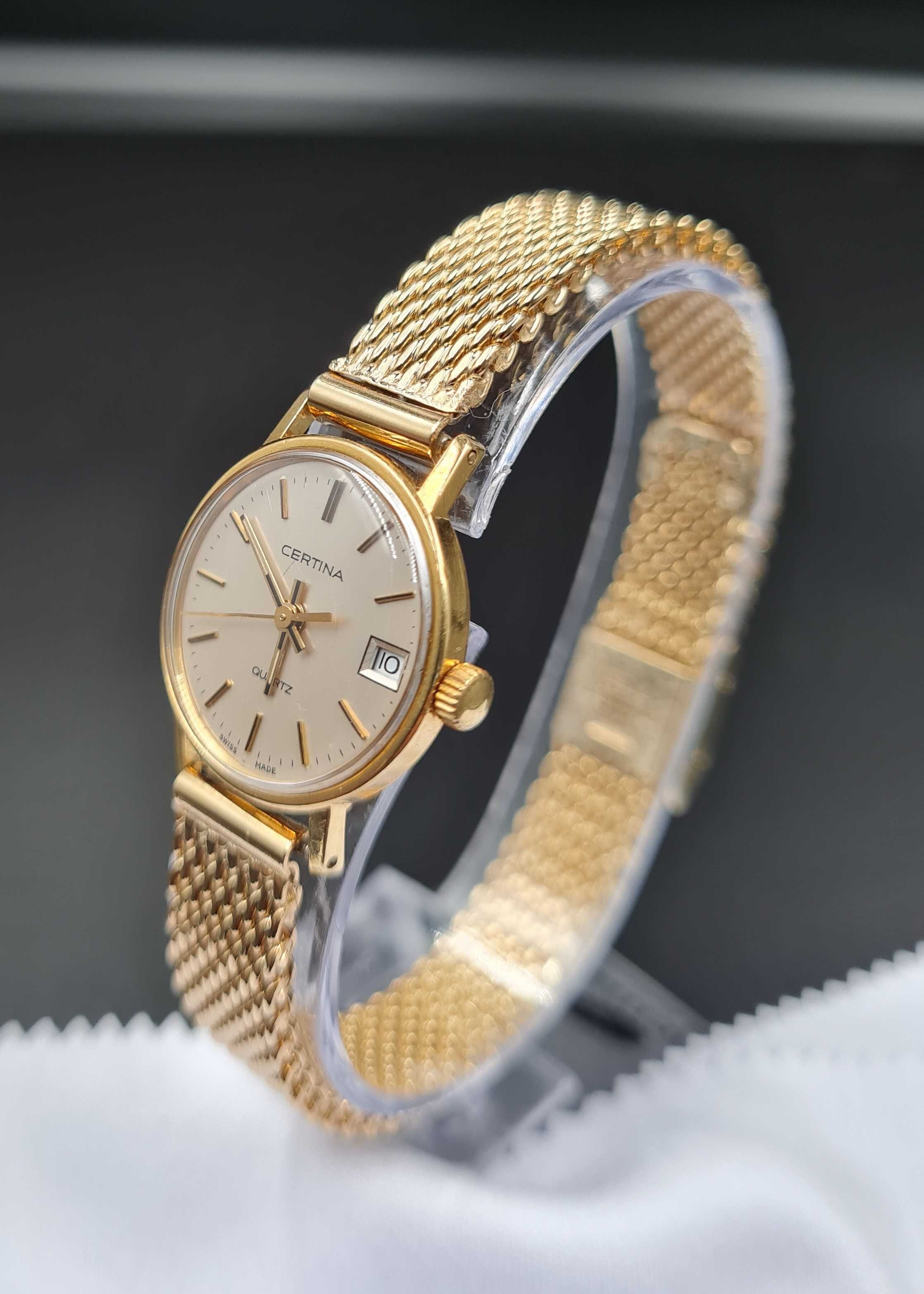 Piękny złoty zegarek Certina 14K !!! OKAZJA !!!