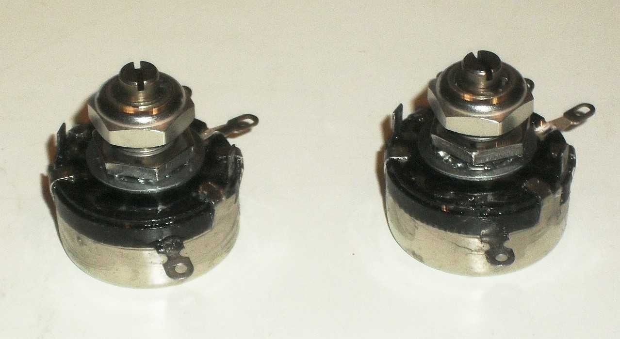 UNITRA TELPOD SP-2.2, 2 x Potencjometr obrotowy 2.2 kΩ typu A 2 W, PRL