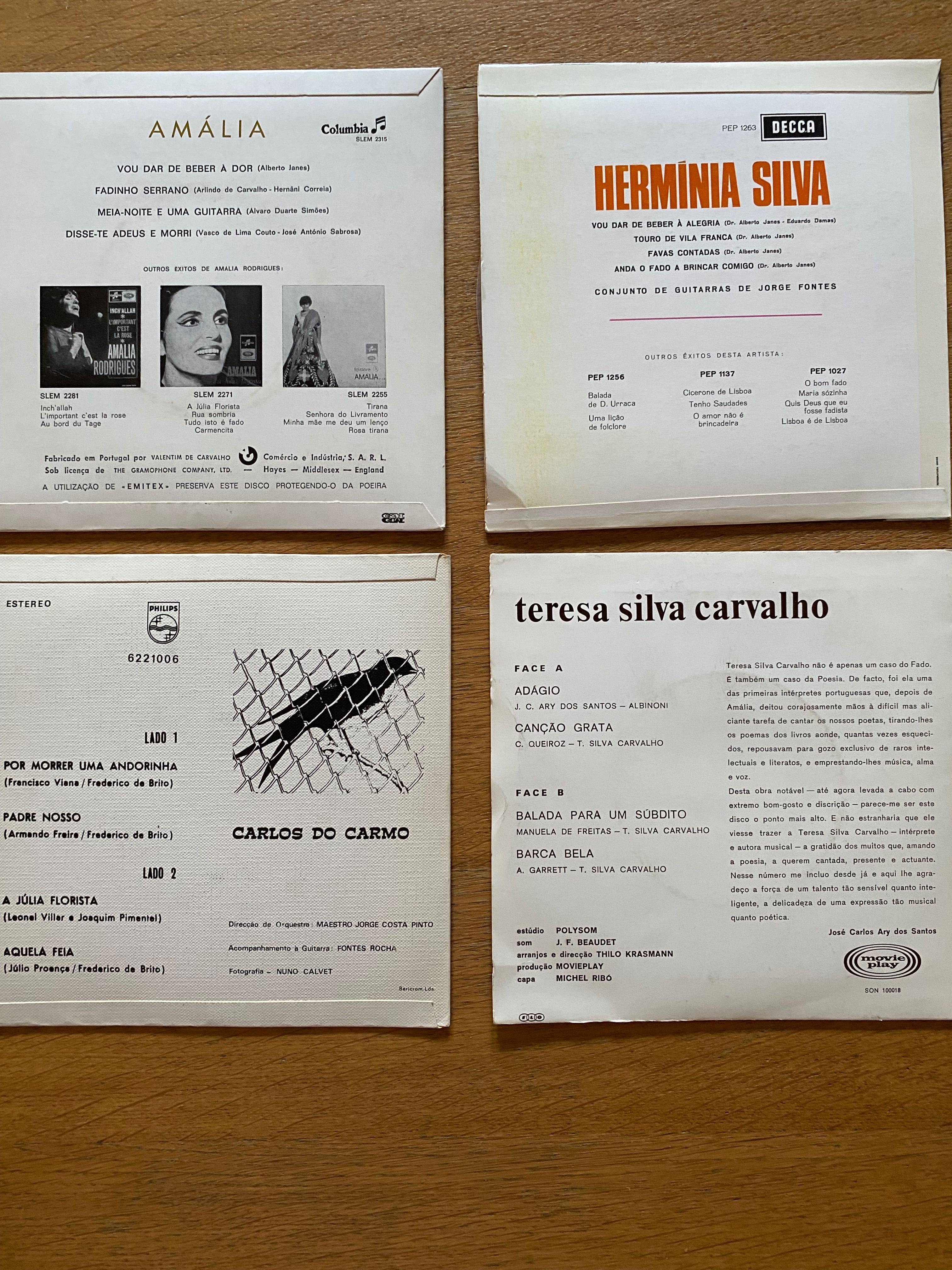 Amália, Hermínia Silva, Carlos do Carmo e Teresa Silva Carvalho