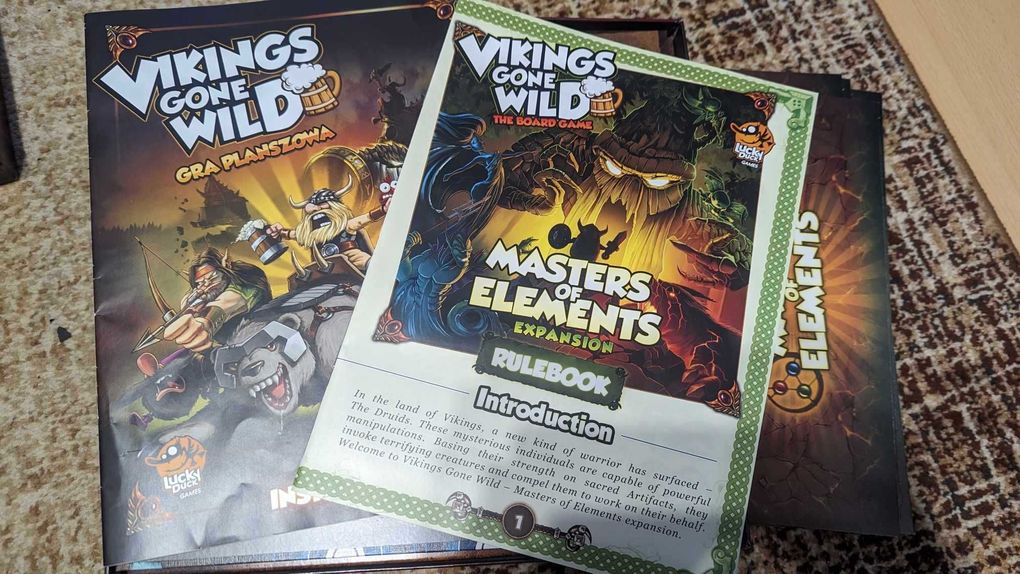 Vikings gone wild [PL] + Masters of elements [ENG] gra planszowa