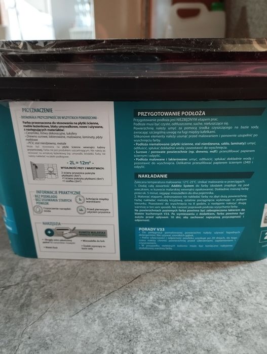 Easy renowacja łazienka 2l antracyt Farba renowacyjna do łazienki V33