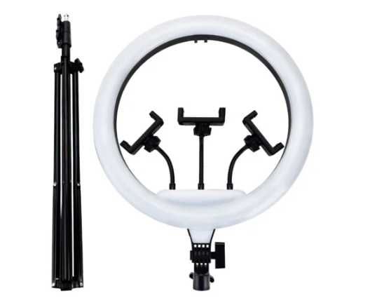 Lampa pierścieniowa makijaż led ring 24w statyw 220cm