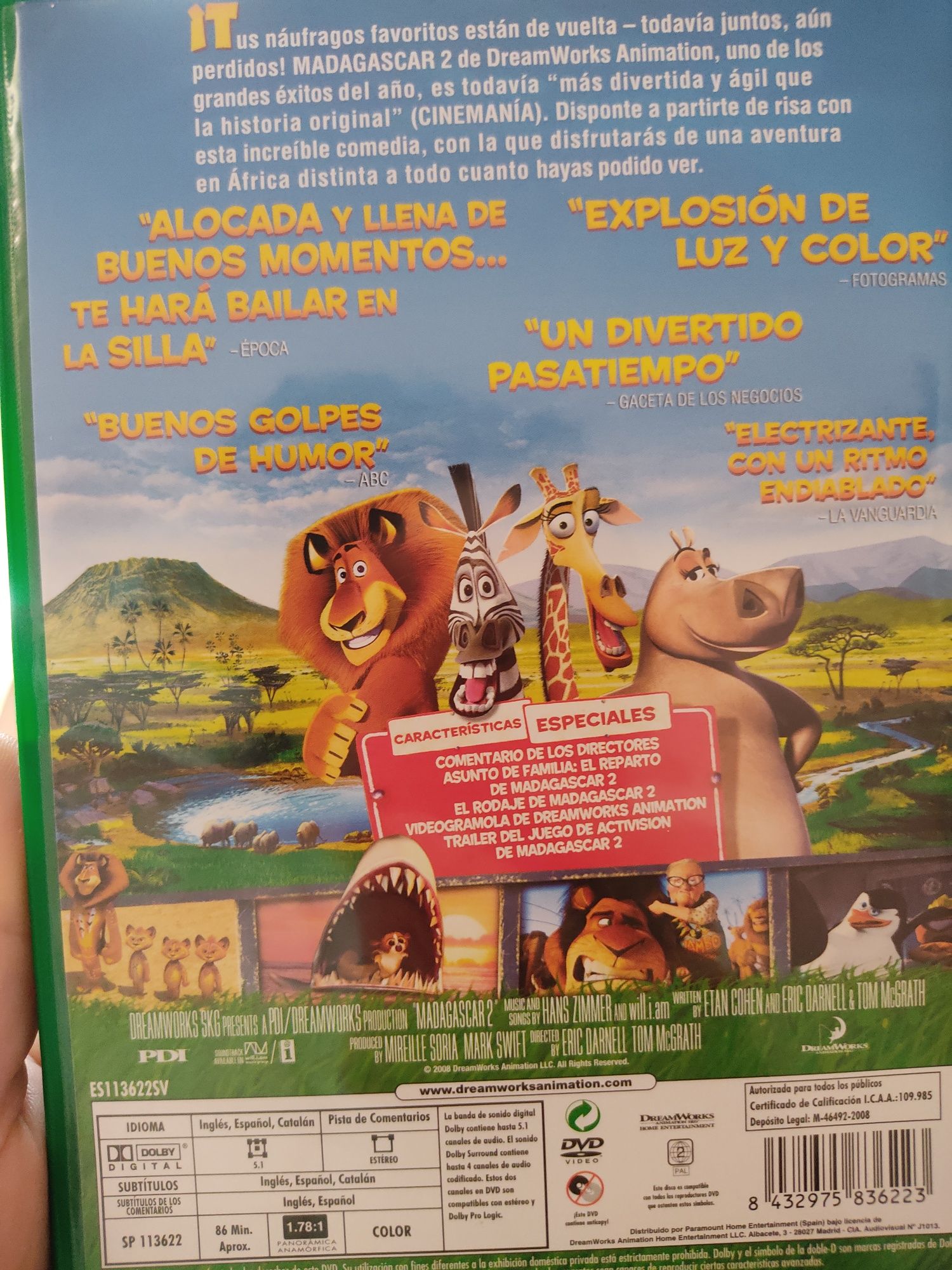 DVD Madagáscar 2 Original