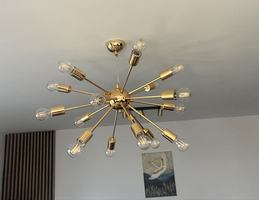 Lampa złota duża
