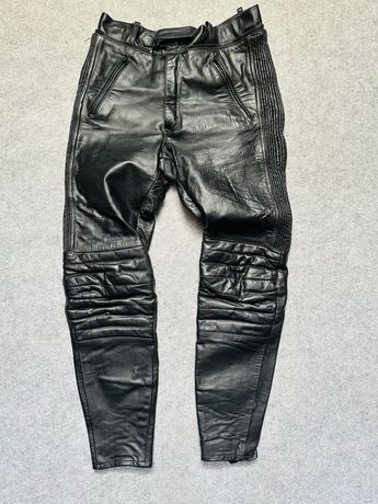 Spodnie skórzane skóra na motor motocykl S 36