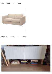 Mobíliario Ikea diverso como novo
