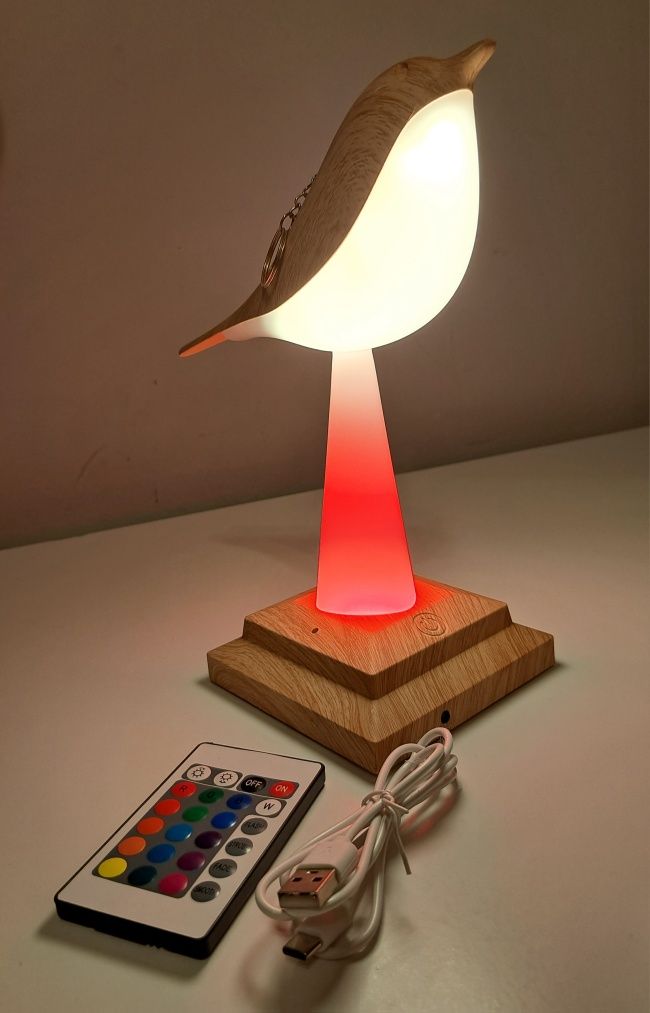 Lampa  biurkowa w kształcie ptaka