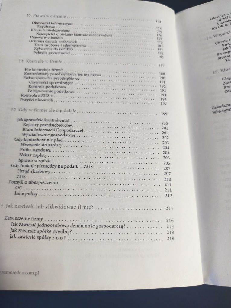 Książka jak założyć i rozwinąć własną firmę