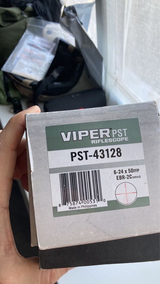 Оптичний приціл Vortex Viper PST6-24/50F1, EBR 2 C  з підсвіткою