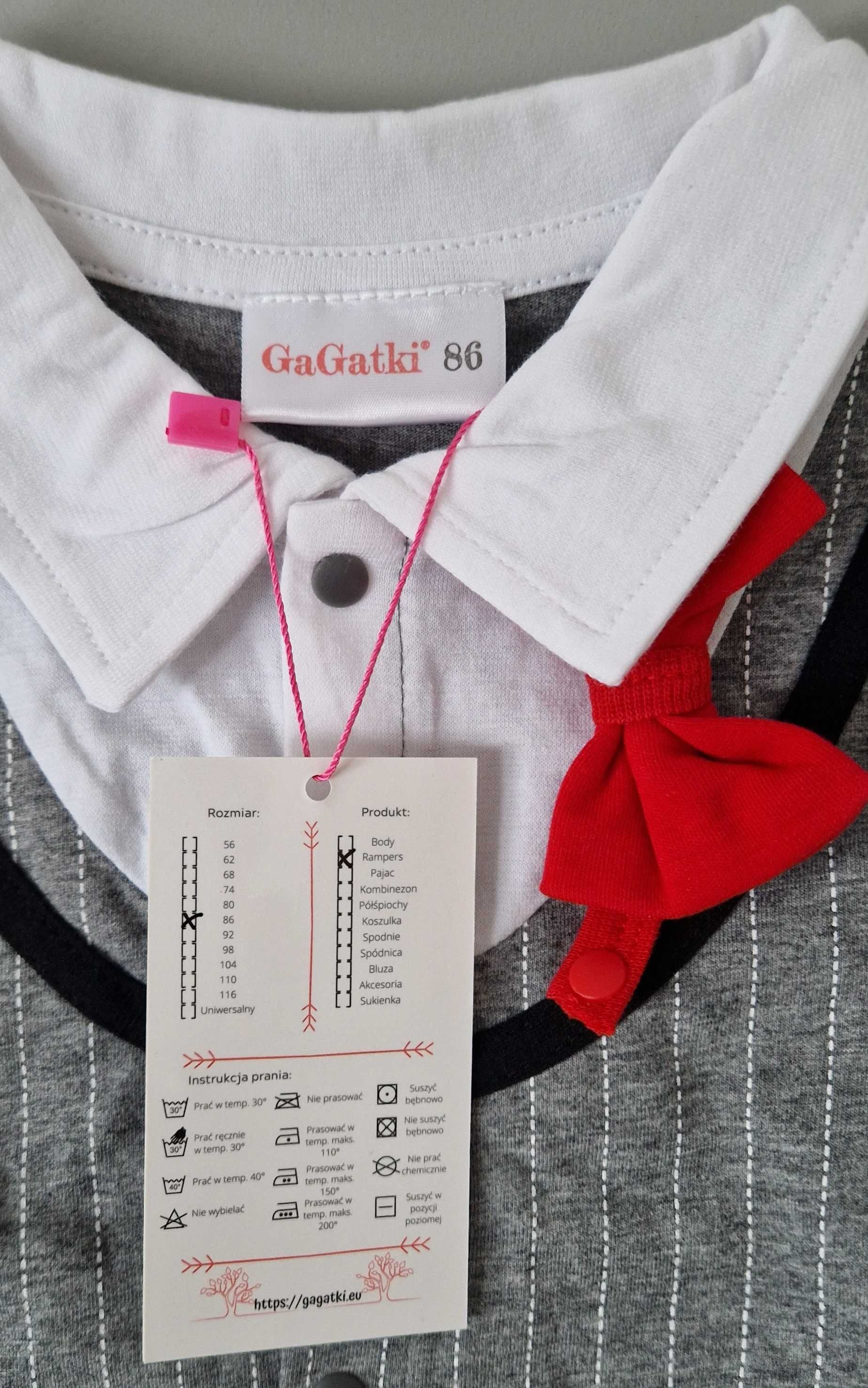 Rampers ELEGANT CELEBRATION GaGatki opakowanie metki rozmiar 86 NOWE !