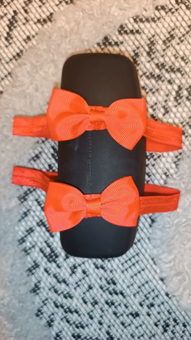 Świąteczne kokardki opaski dla dziewczynek dla niemowląt