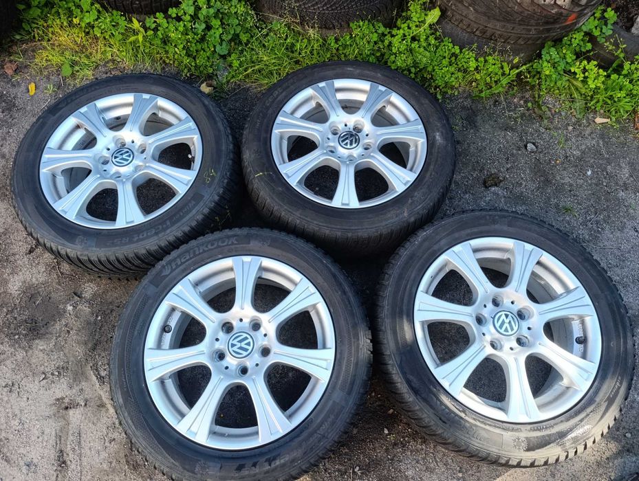 Диски литі r16 5*112 Vw Passat Golf Jetta Caddy Touran Skoda Audi+шини