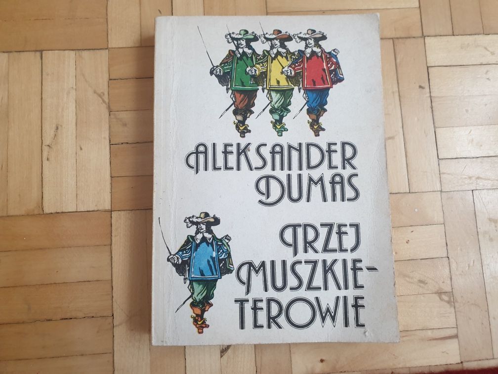 Książka Trzej Muszkieterowie Aleksander Dumas 1987 Iskry