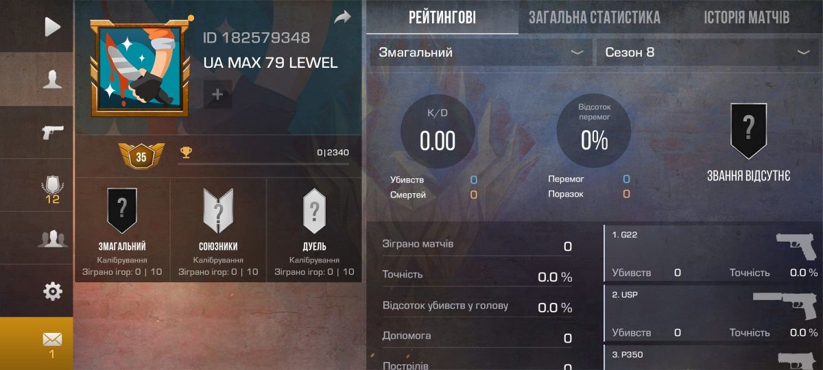 Продам аккаунт в СтенДоф 2.