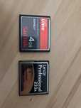 Karty CF compact flash 8gb + 4gb