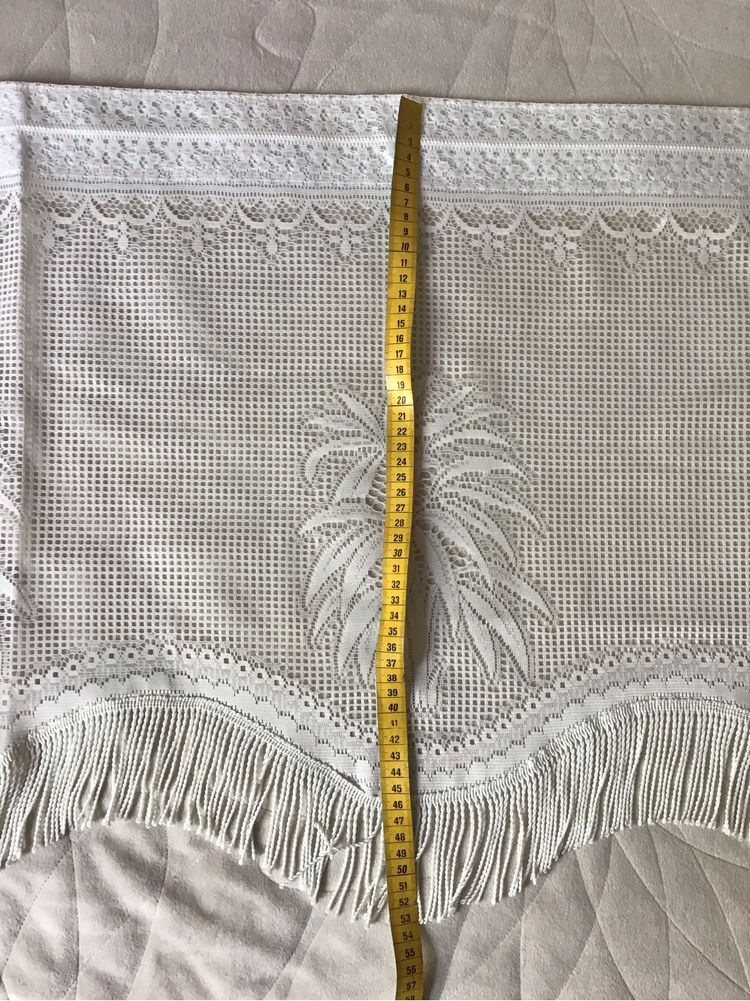 Lambrekin firanka z frędzlami. Handmade