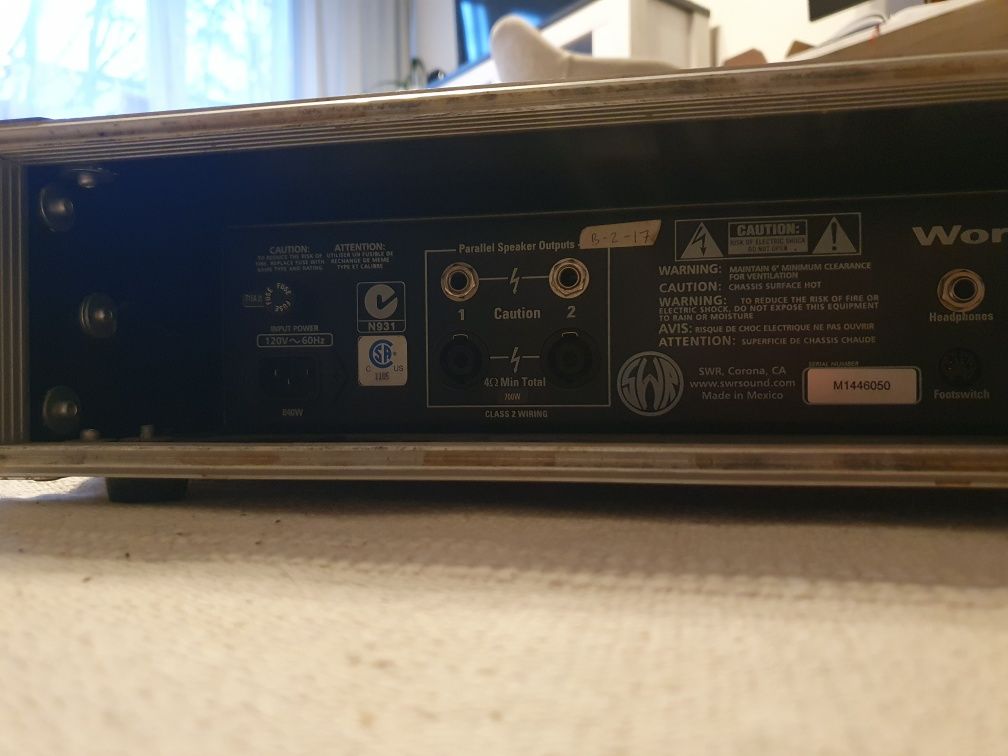 SWR working pro 700 wzmacniacz tranzystorowy + case