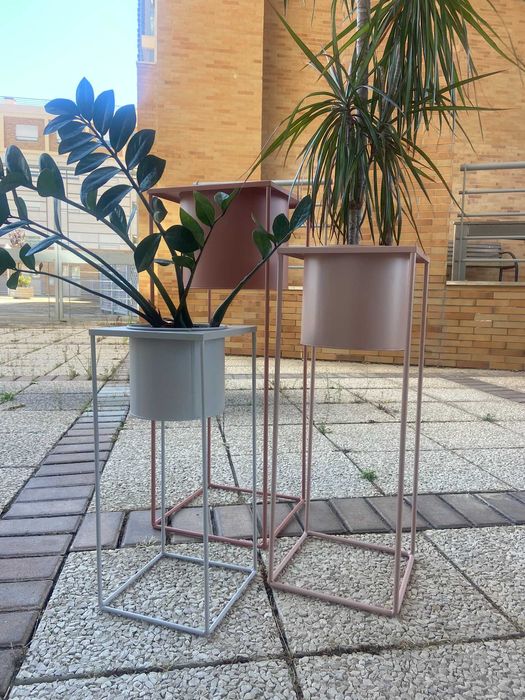 Conjunto 3 Floreiras Metálicas