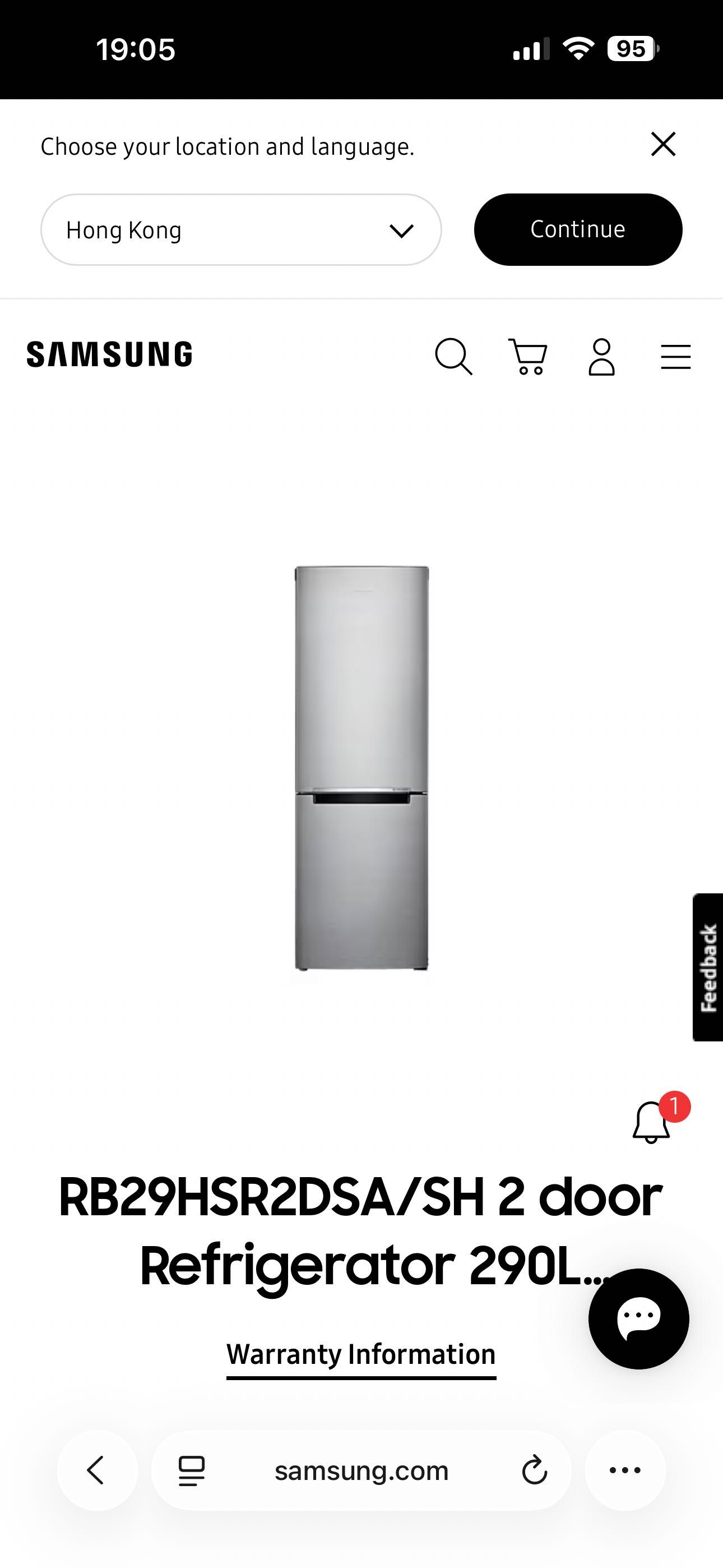 Frigorífico Samsung moderno