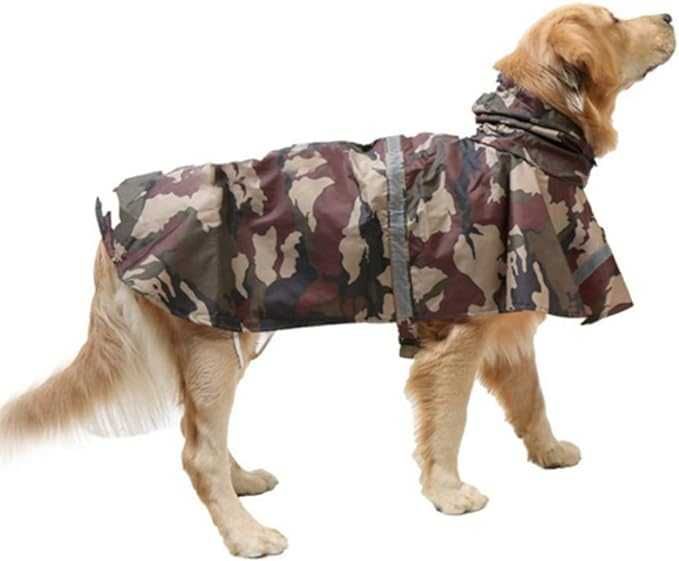 Płaszcz przeciwdeszczowy dla psów srednich i dużych wodoodporny lekki