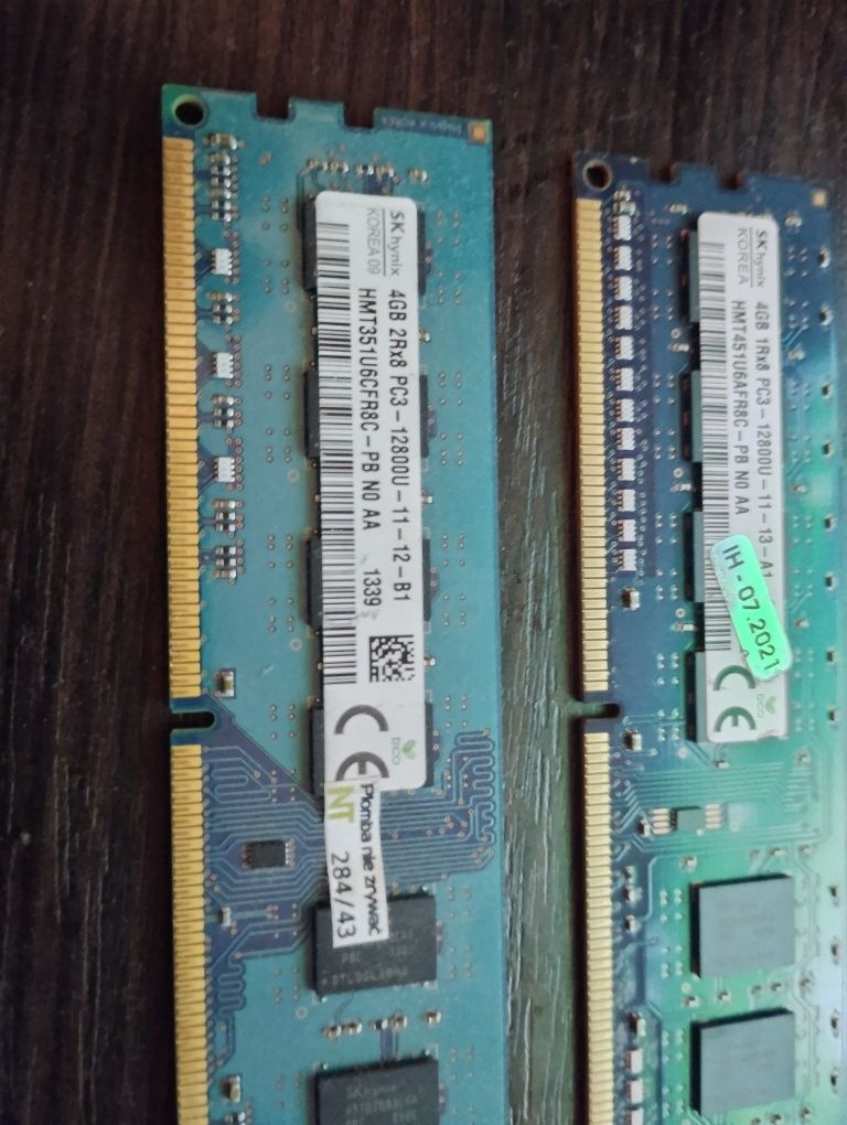 Pamięć ram 2 x 4 GB ddr3