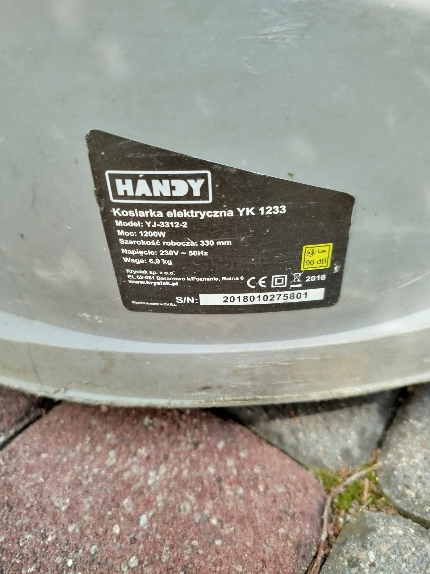 Przekładnia, napęd, pasek wielorowkowy do kosiarki elektrycznej HANDY