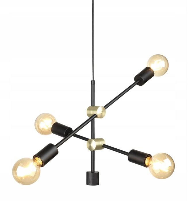 Niwa lampa TORSTEIN nowa w pudelku nie uzywana loft czarno zlota