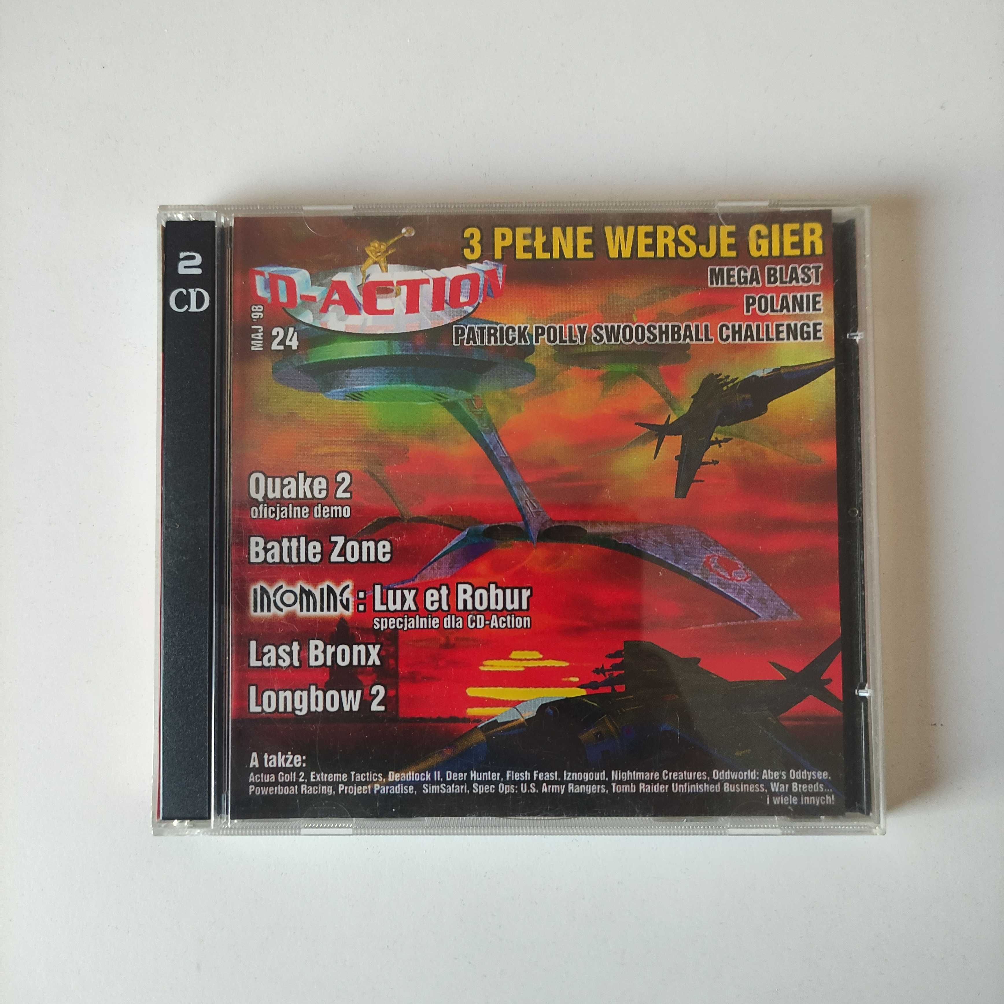 CD-Action 24 Maj 1998 - Mega Blast - Polanie - Patrick Polly 2x PC CD