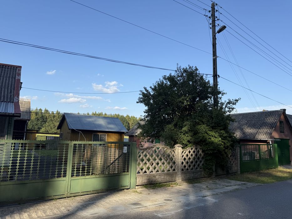Dom 2 pokoje, kuchnia, łazienka 50m2 z dziwłka 0,62ha