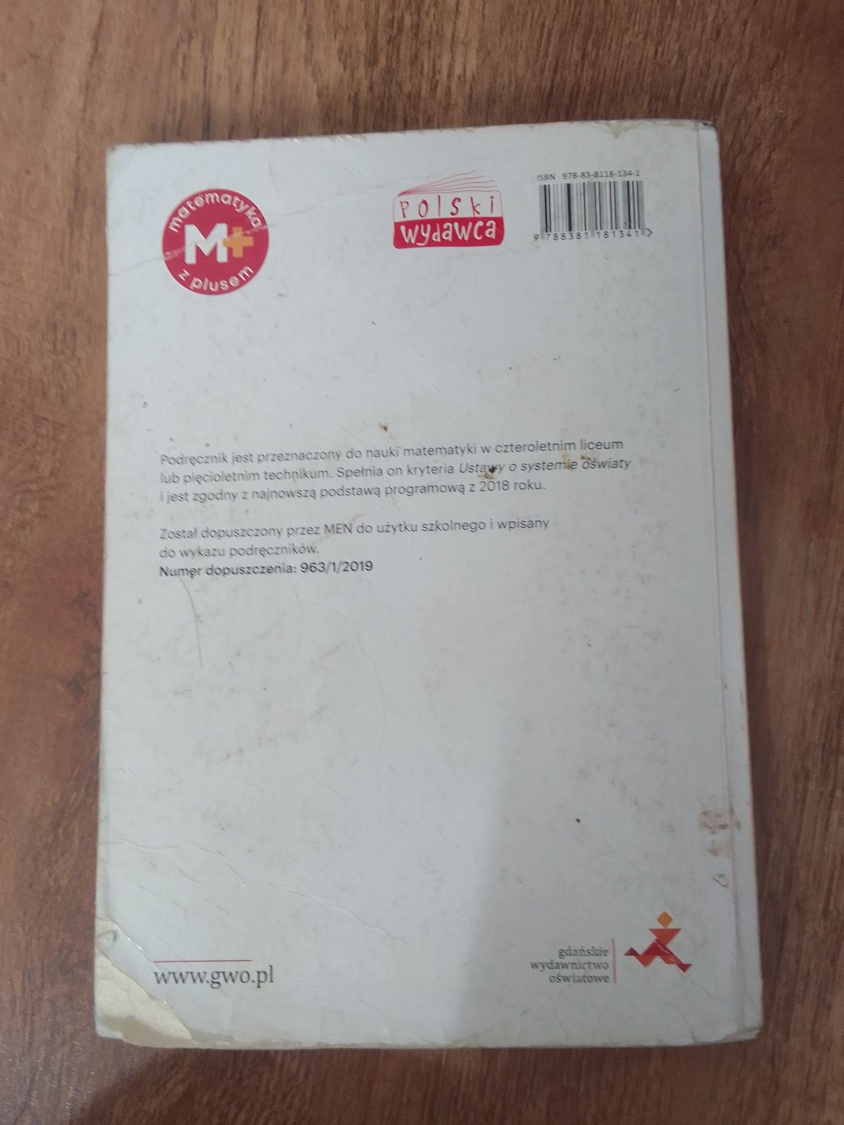 Podręcznik do Matematyki GWO klasa 1 Technikum Liceum