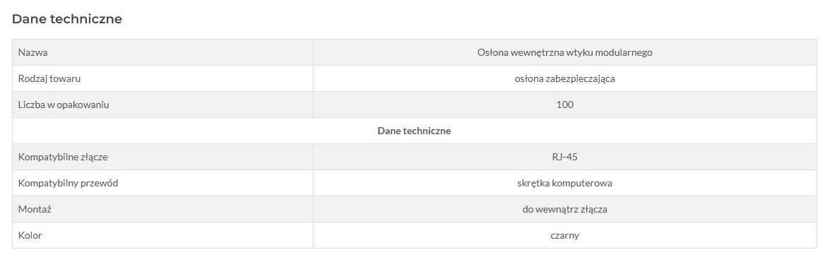 Zestaw: zaciskacz HT-210C, wtyki RJ-45 kat. 5e i kat. 6, osłona wtyku