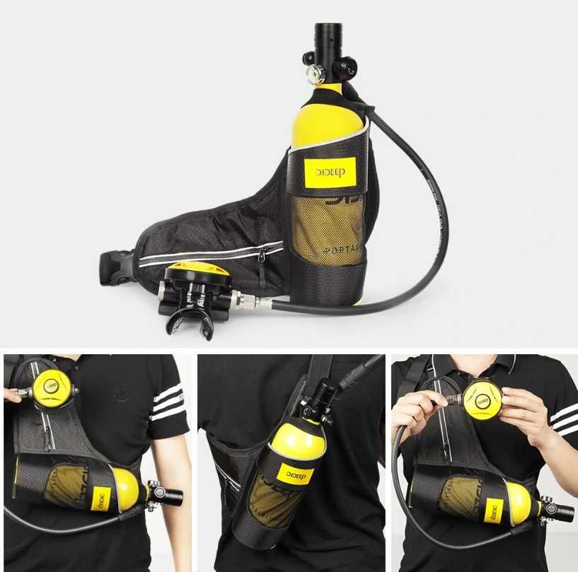 Cilindro de Oxigênio para Mergulho – 1L + Acessórios - NOVO