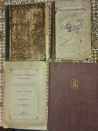 Zestaw 8 książek XIX I XX wiek. Antyki stare książki dzieła