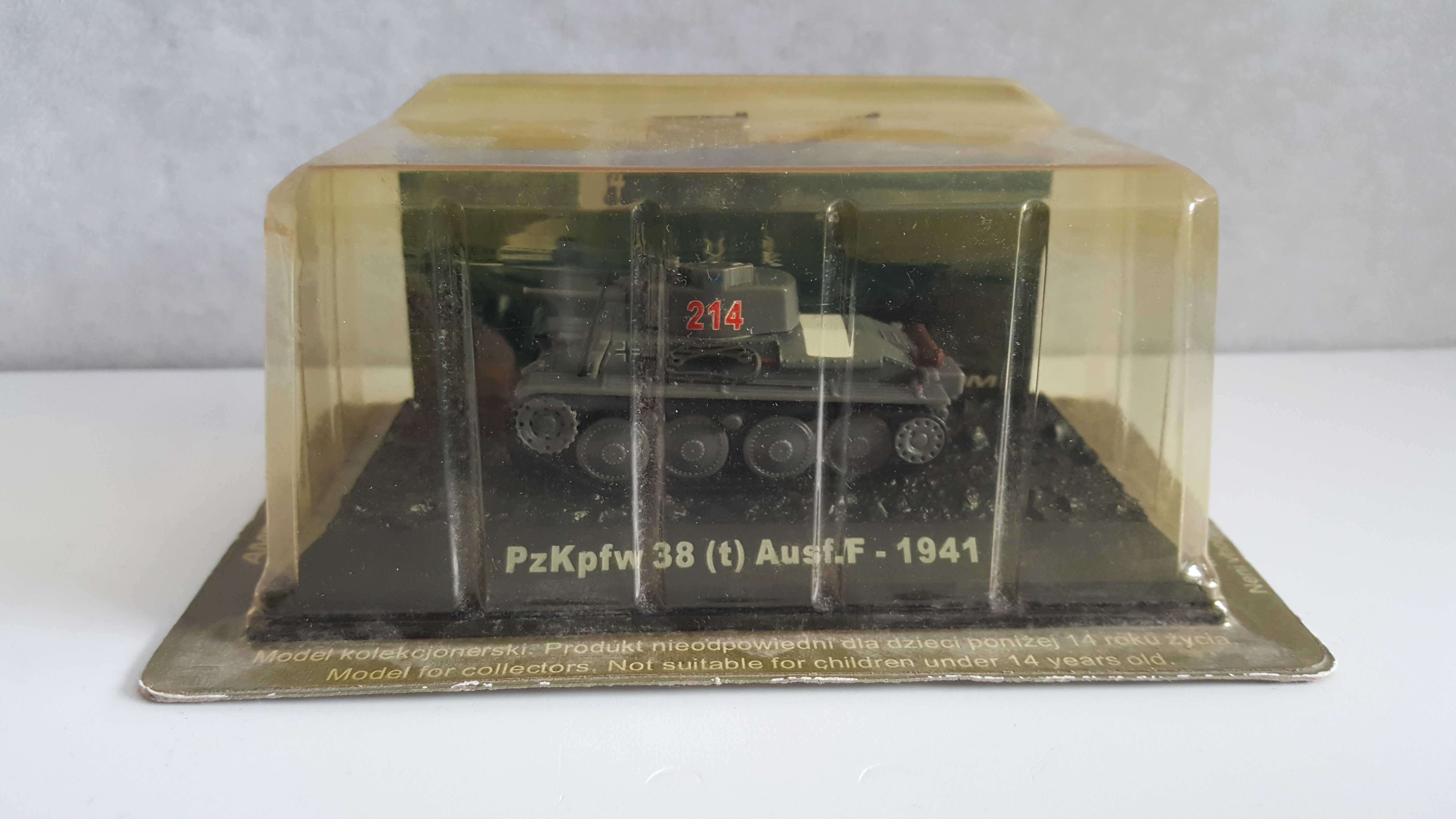 Pz.Kpfw. 38(t) Ausf. F skala 1:72 - czołgi, pojazdy wojskowe