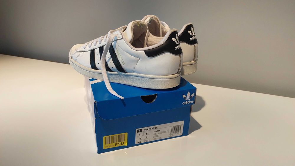 Buty Adidas Superstar Originals rozm. 42 , rozm .8