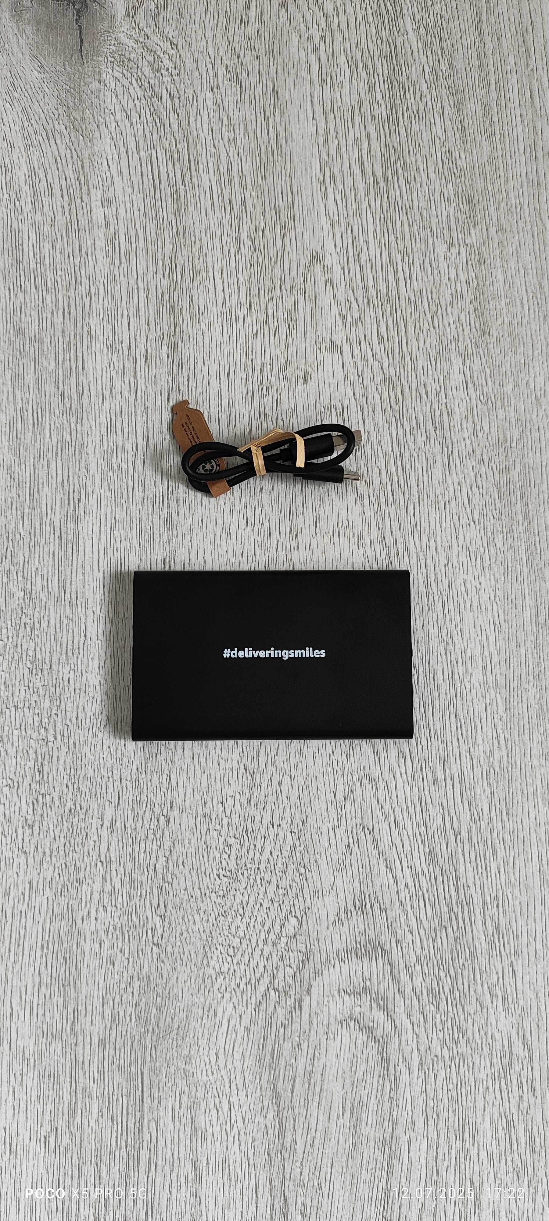 Powerbank 4000 mah z aluminium czarny P 322.42