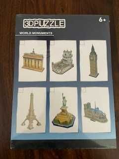 5 puzzles 3D de monumentos históricos