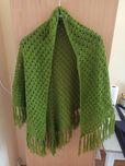 Chusta poncho retro vintage PRL