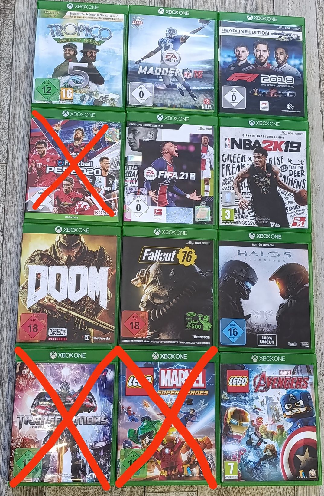 Xbox One диски з іграми