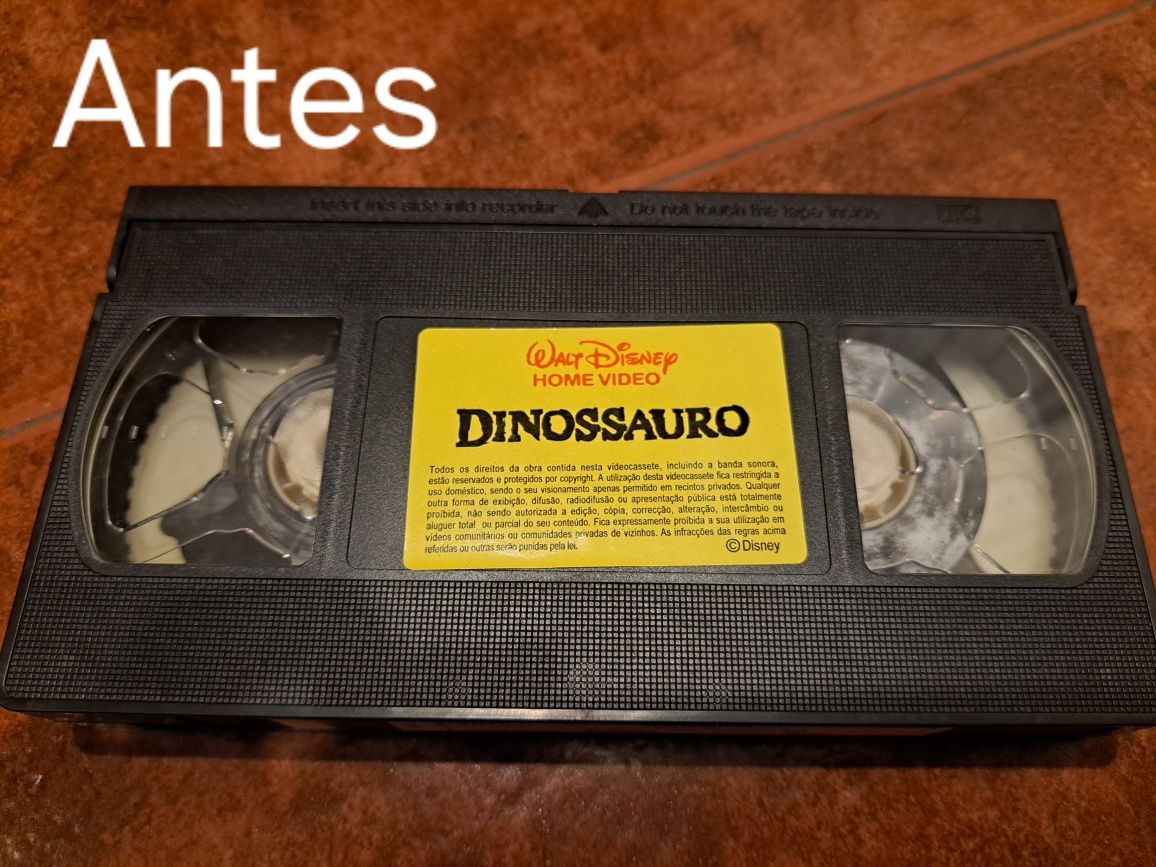 Faço limpeza profunda de cassetes VHS