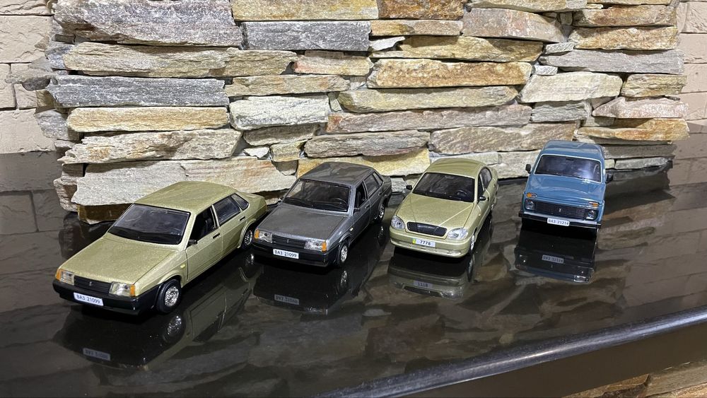 Машинка 21099 lanos 2121 ніва іграшка металева модель автопром 1:24 22