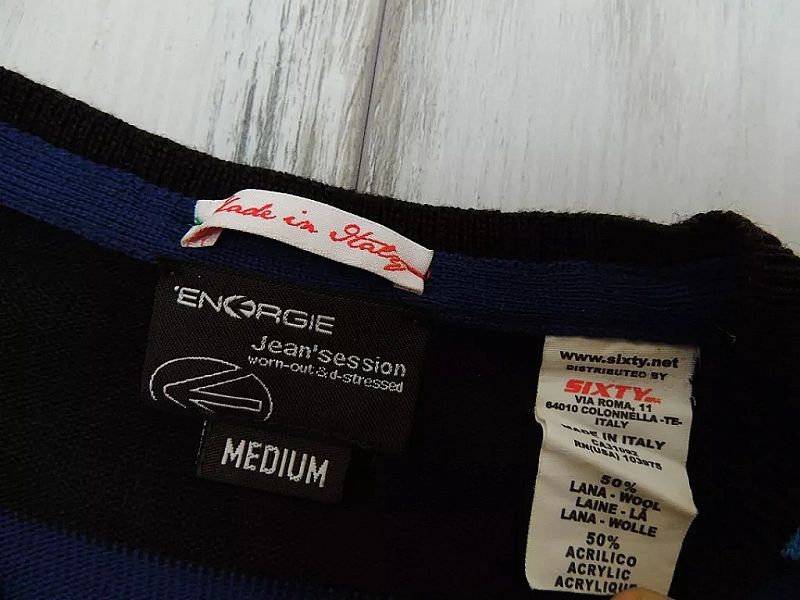 Energie Sweter Męski Premium Wool Made In Italy Vi