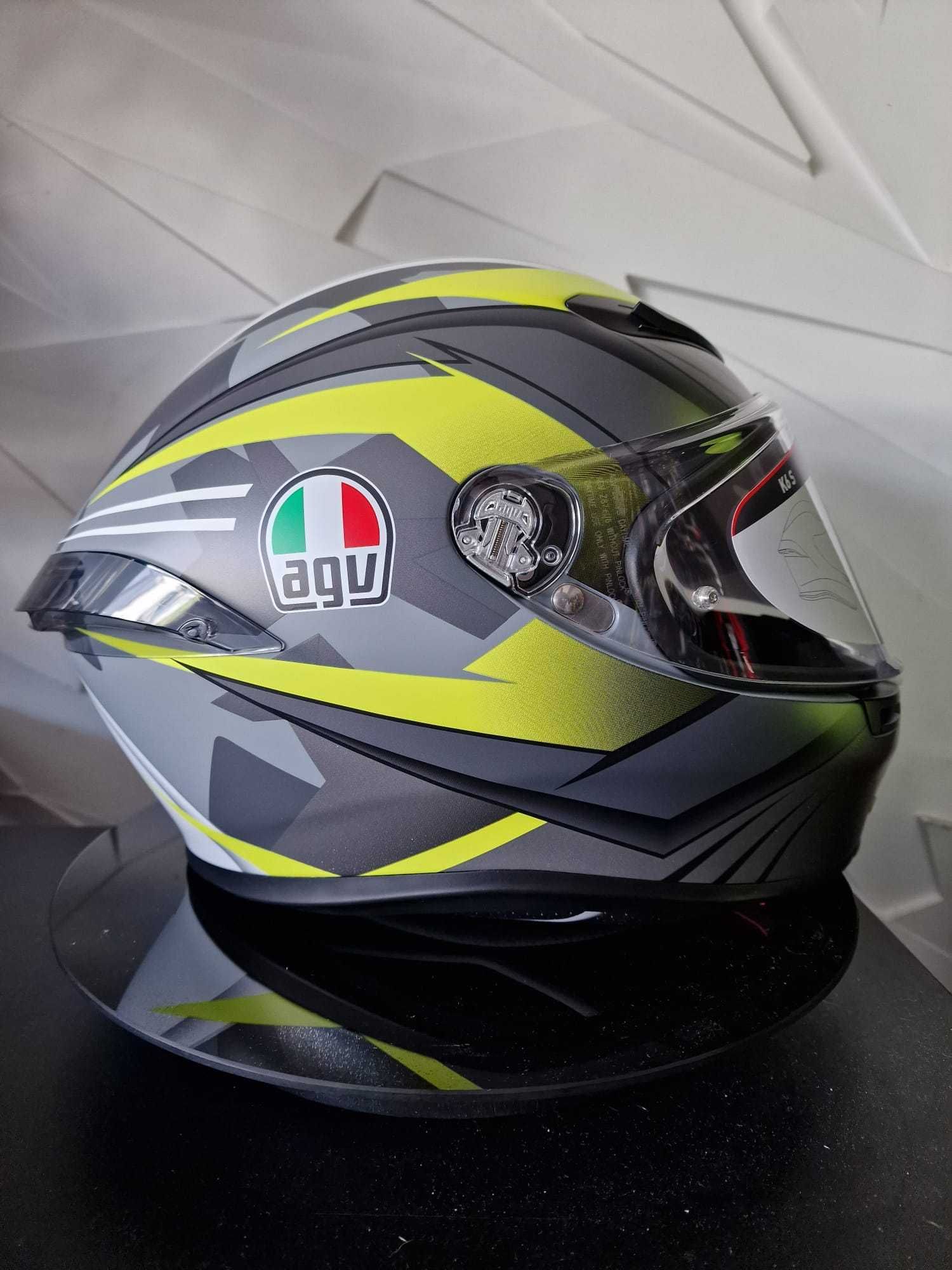 Kask motocyklowy AGV K6 S Excite Matt Camo/Fluo`S sklep GRATISY!